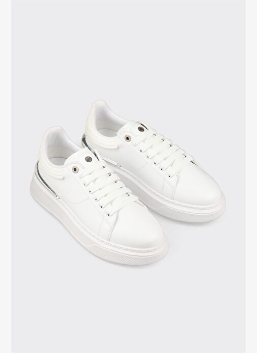 Beyaz Erkek Spor Ayakkabı - Görsel 3