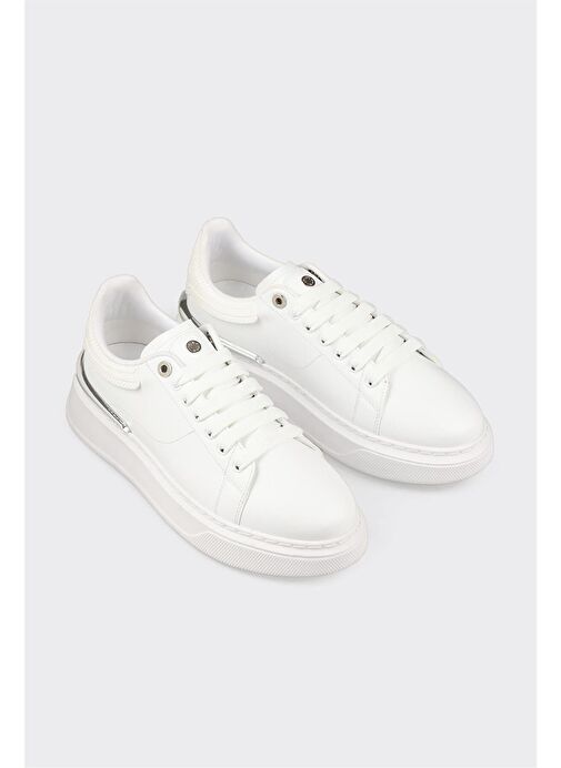 Beyaz Erkek Spor Ayakkabı - Görsel 3