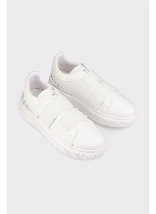 Beyaz Erkek Spor Ayakkabı - Görsel 3
