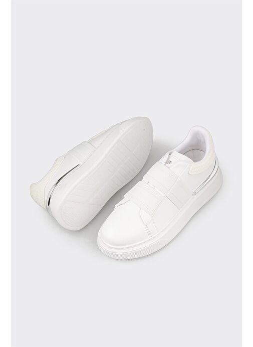 Beyaz Erkek Spor Ayakkabı - Görsel 4