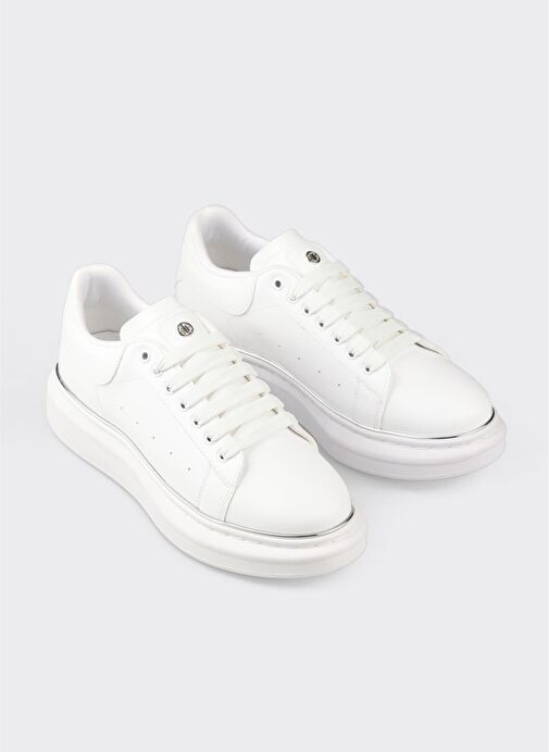 Beyaz Erkek Spor Ayakkabı - Görsel 3