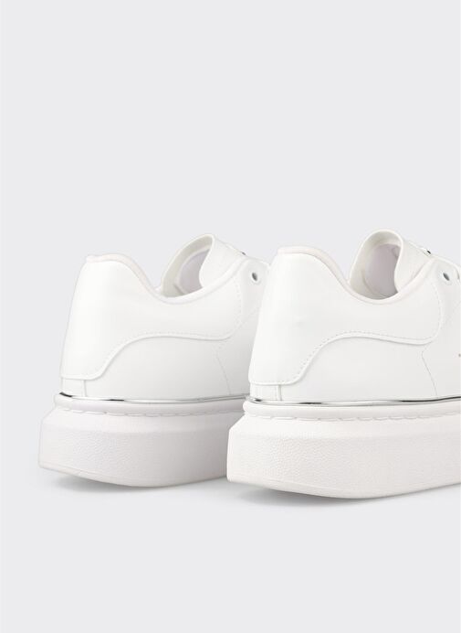 Beyaz Erkek Spor Ayakkabı - Görsel 6