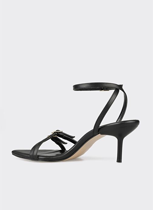 Siyah Kadın Topuklu Sandalet - Görsel 4