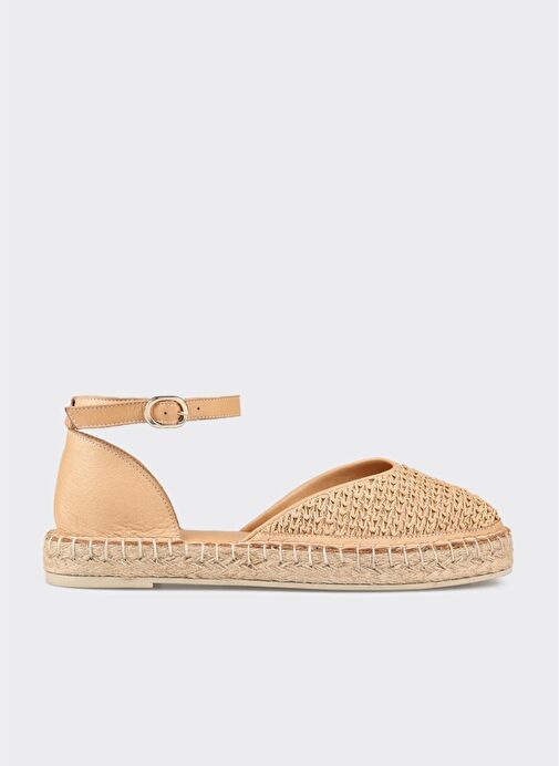 Naturel Deri Kadın Espadril - Görsel 2