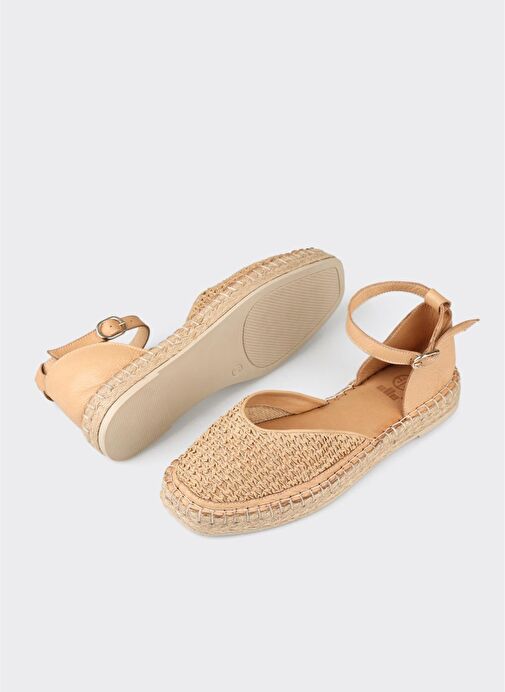 Naturel Deri Kadın Espadril - Görsel 4