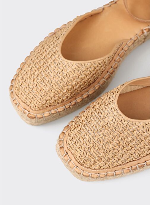 Naturel Deri Kadın Espadril - Görsel 6
