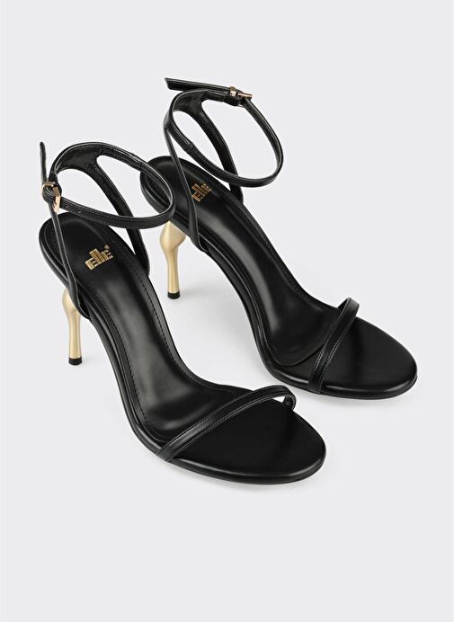 Siyah Kadın Topuklu Sandalet - Görsel 3