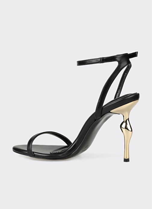 Siyah Kadın Topuklu Sandalet - Görsel 4