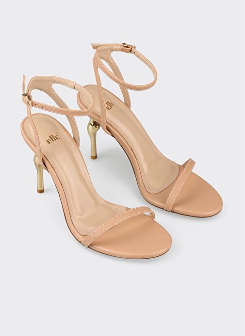 Naturel Kadın Topuklu Sandalet - Görsel 3