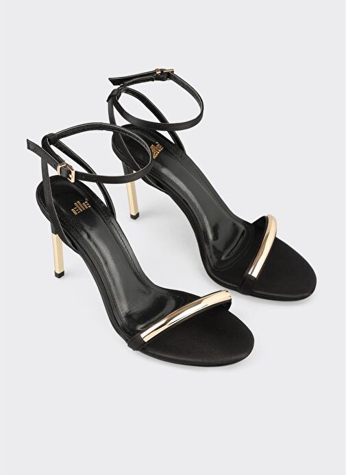 Siyah Kadın Topuklu Sandalet - Görsel 3