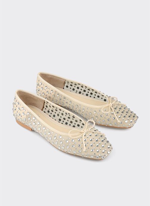 Ekru Kadın Günlük Ayakkabı - Görsel 3