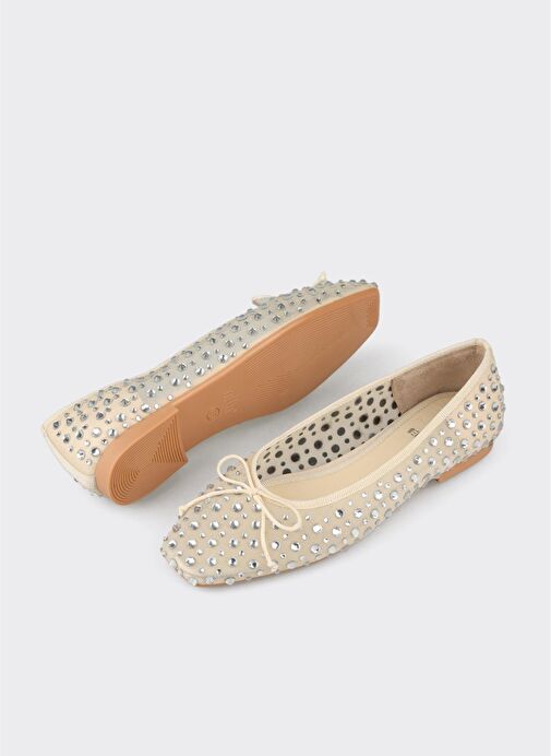 Ekru Kadın Günlük Ayakkabı - Görsel 4