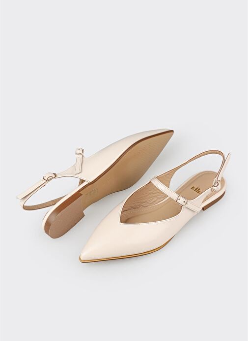 Ekru Kadın Günlük Ayakkabı - Görsel 4