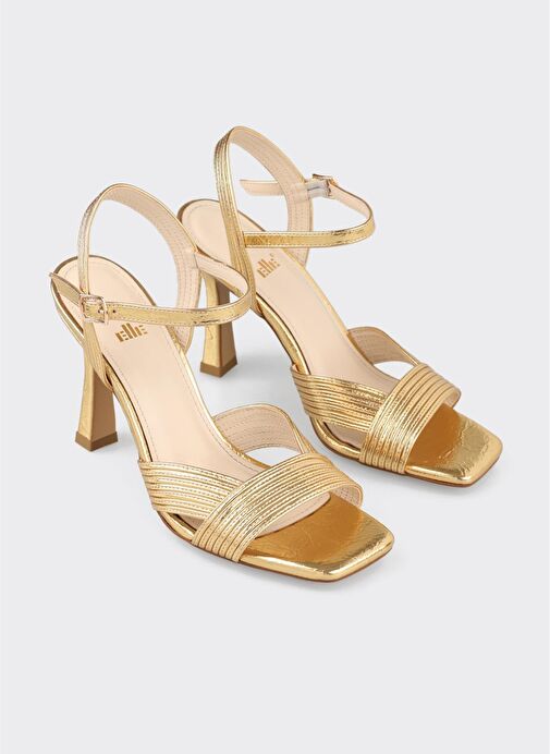 Gold Kadın Topuklu Sandalet - Görsel 3