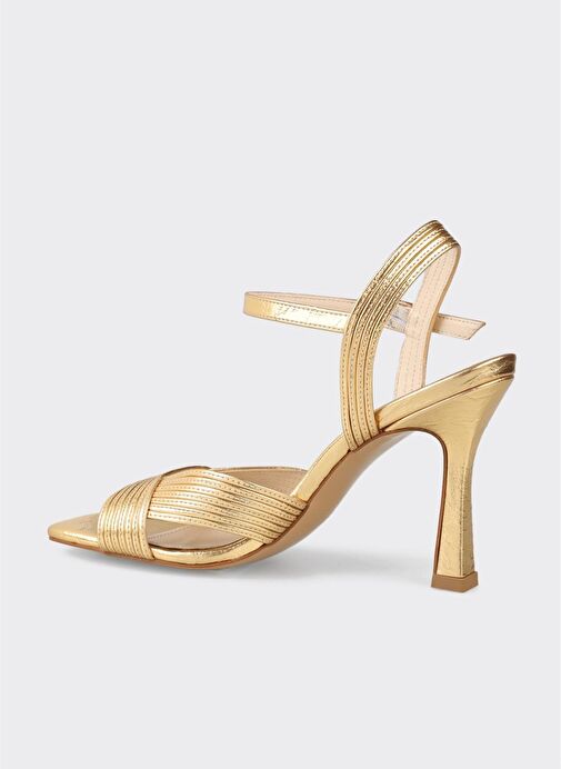 Gold Kadın Topuklu Sandalet - Görsel 4