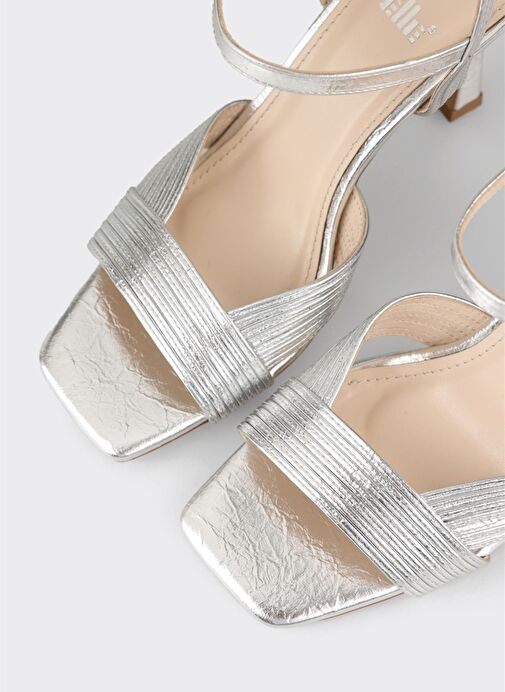 Lame Kadın Topuklu Sandalet - Görsel 5