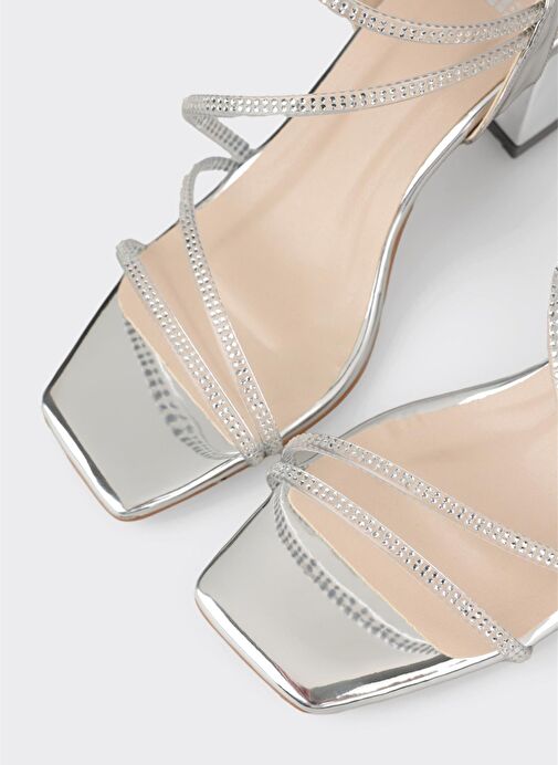 Lame Kadın Topuklu Sandalet - Görsel 5