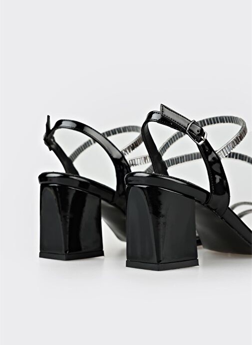 Siyah Kadın Günlük Sandalet - Görsel 5