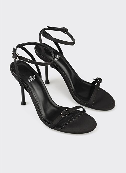 Siyah Kadın Topuklu Sandalet - Görsel 3