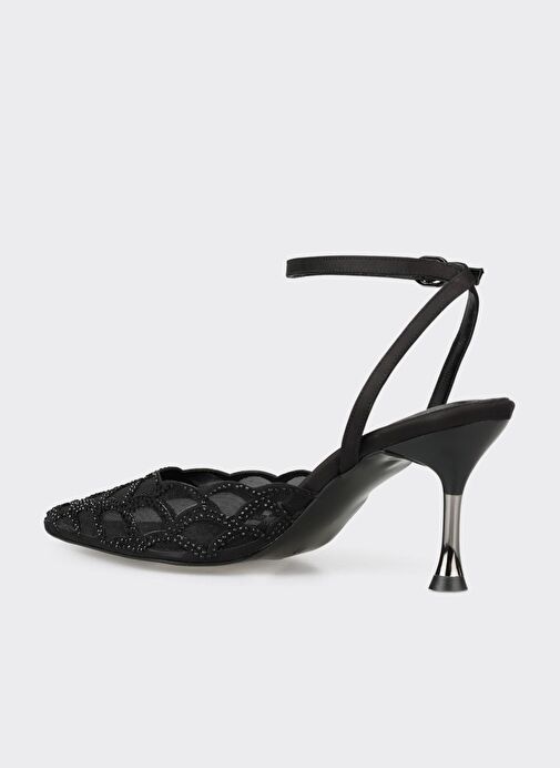 Siyah Kadın Topuklu Ayakkabı - Görsel 4