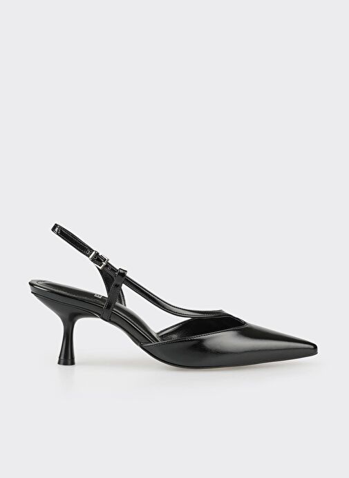 Siyah Kadın Topuklu Ayakabı - Görsel 2