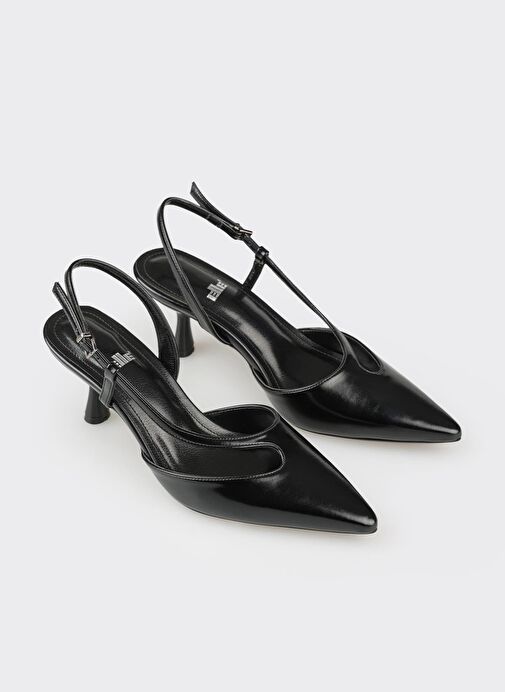 Siyah Kadın Topuklu Ayakabı - Görsel 3
