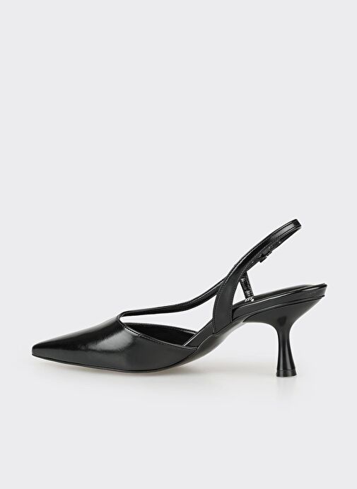 Siyah Kadın Topuklu Ayakabı - Görsel 4