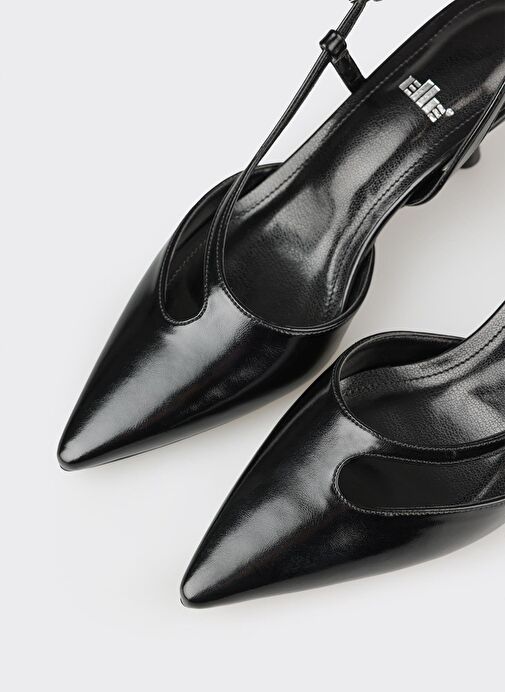 Siyah Kadın Topuklu Ayakabı - Görsel 5