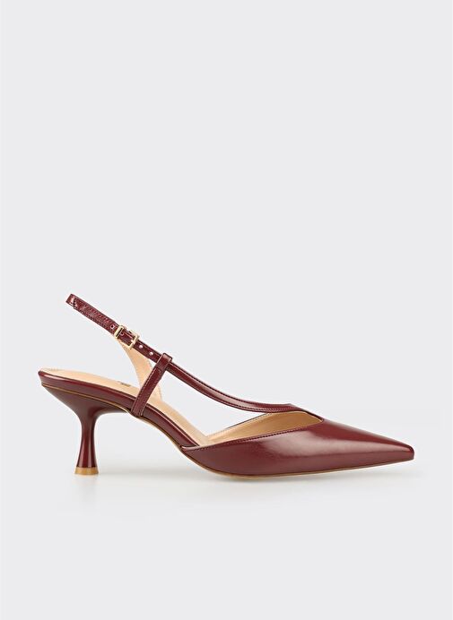 Bordo Kadın Topuklu Ayakabı - Görsel 2