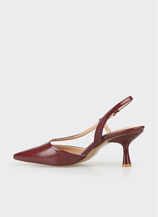 Bordo Kadın Topuklu Ayakabı - Görsel 4