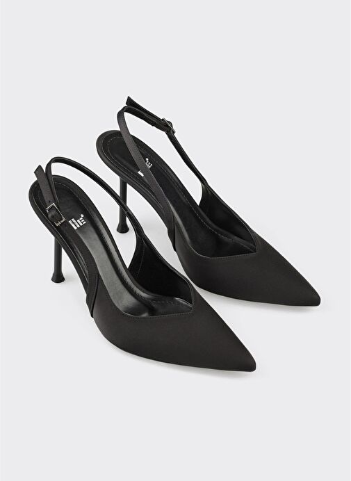 Siyah Kadın Topuklu Ayakkabı - Görsel 3