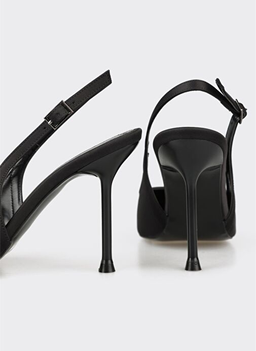 Siyah Kadın Topuklu Ayakkabı - Görsel 5