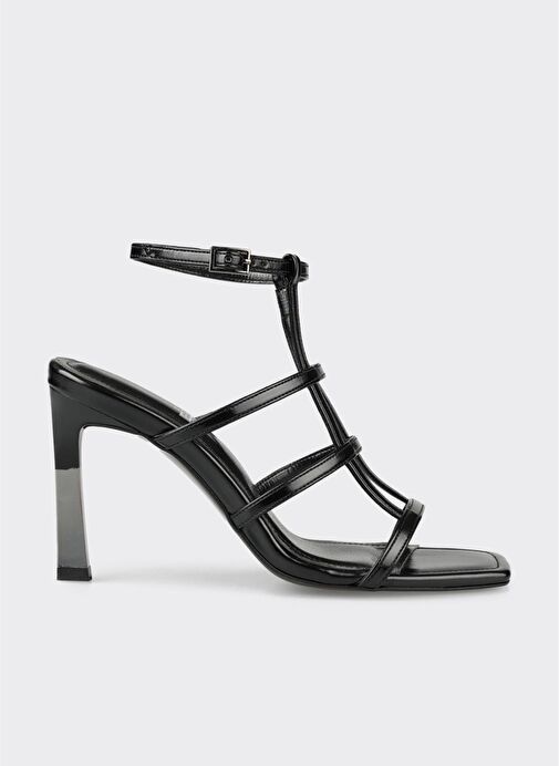 Siyah Kadın Topuklu Sandalet - Görsel 2