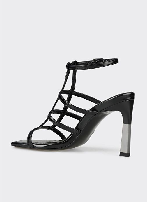 Siyah Kadın Topuklu Sandalet - Görsel 4
