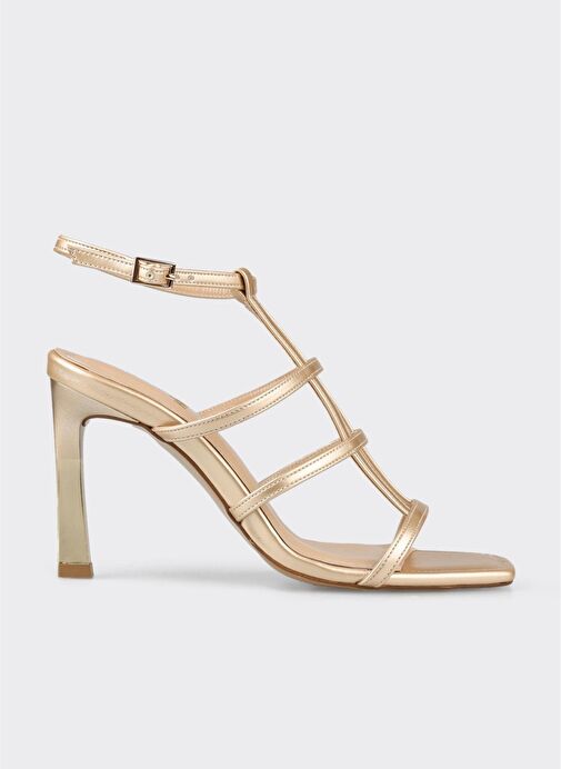 Gold Kadın Topuklu Sandalet - Görsel 2