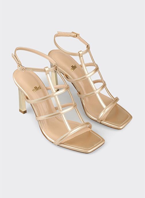 Gold Kadın Topuklu Sandalet - Görsel 3