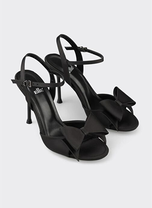 Siyah Kadın Topuklu Sandalet - Görsel 3