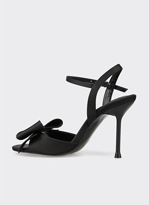 Siyah Kadın Topuklu Sandalet - Görsel 4