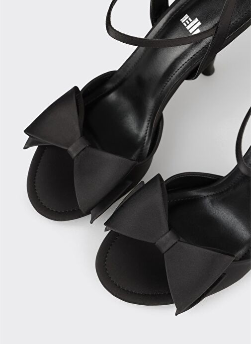 Siyah Kadın Topuklu Sandalet - Görsel 5