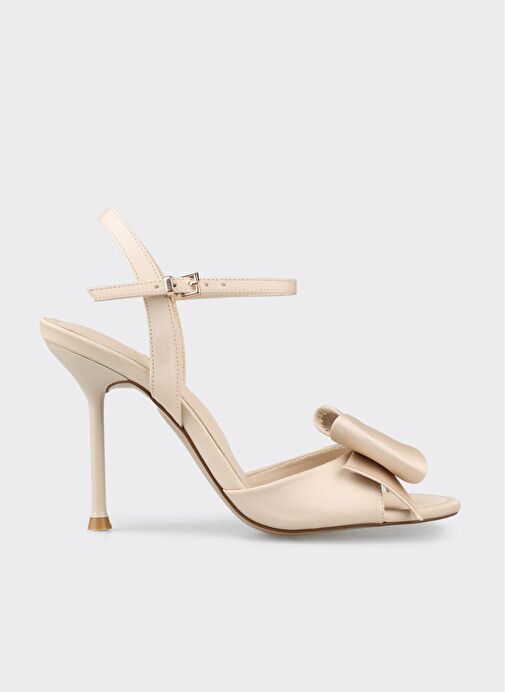 Bej Kadın Topuklu Sandalet - Görsel 2