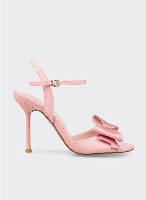 Pembe Kadın Topuklu Sandalet - Görsel 2