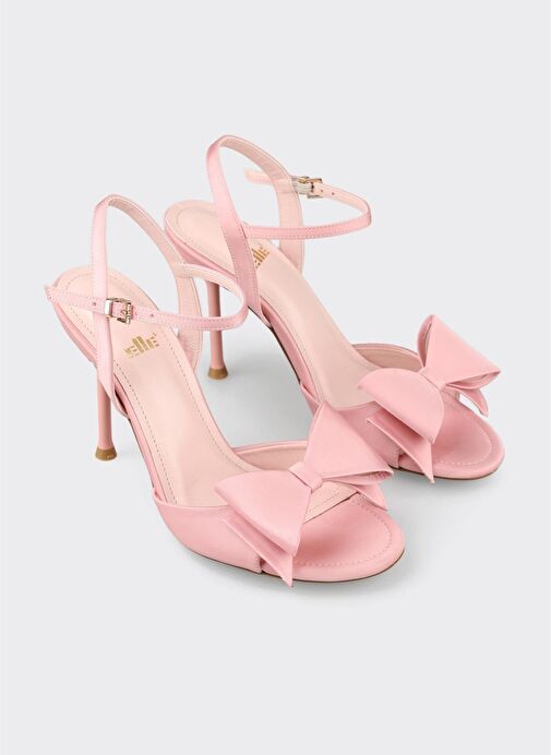 Pembe Kadın Topuklu Sandalet - Görsel 3