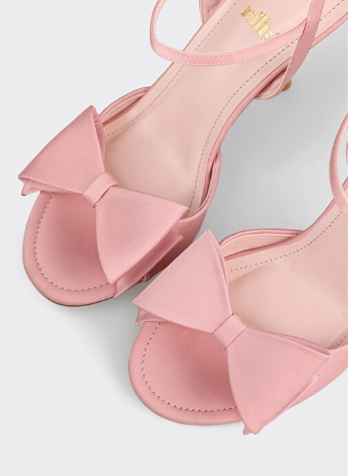 Pembe Kadın Topuklu Sandalet - Görsel 5