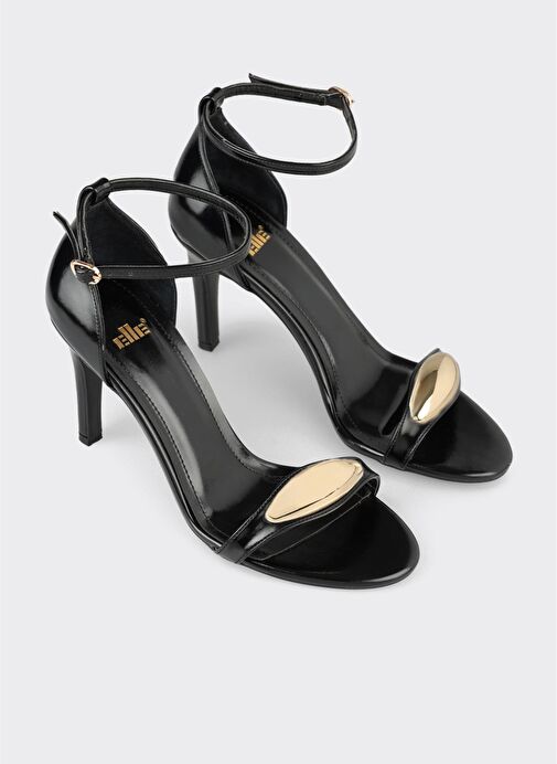 Siyah Kadın Topuklu Sandalet - Görsel 3