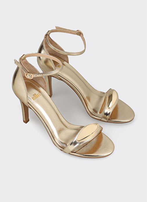 Gold Kadın Topuklu Sandalet - Görsel 3