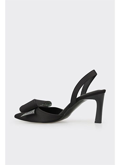 Siyah Kadın Topuklu Ayakkabı - Görsel 4