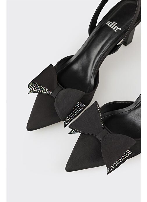 Siyah Kadın Topuklu Ayakkabı - Görsel 5