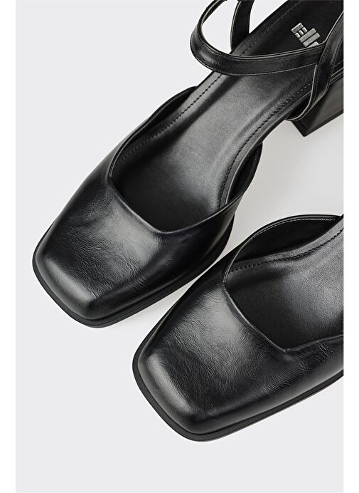 Siyah Kadın Topuklu Ayakkabı - Görsel 5