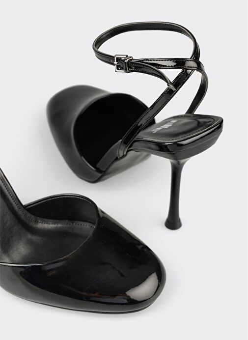 Siyah Kadın Topuklu Ayakkabı - Görsel 5