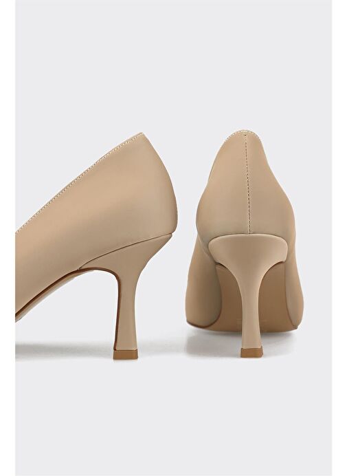 Bej Kadın Stiletto - Görsel 5